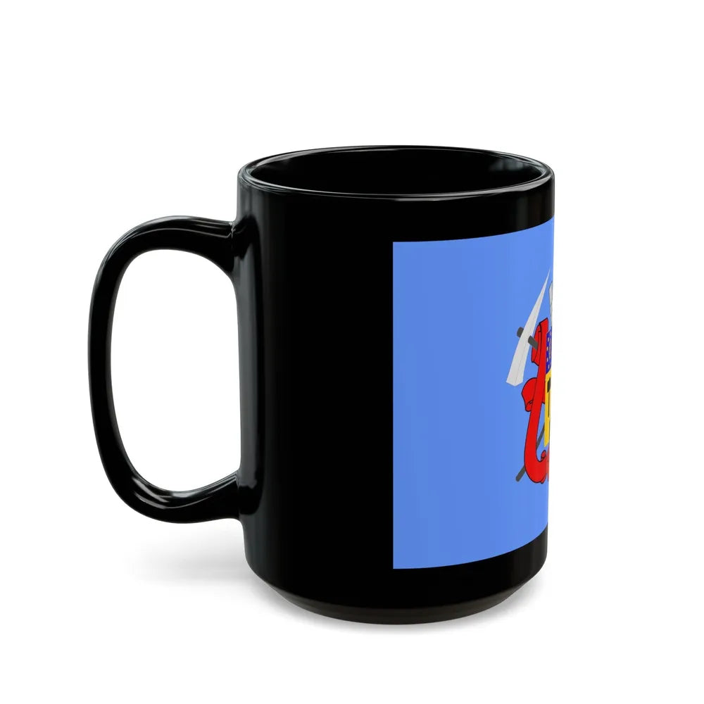 Flag of Luhansk Ukraine - Black Coffee Mug-Go Mug Yourself