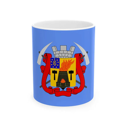 Flag of Luhansk Ukraine - White Coffee Mug-11oz-Go Mug Yourself