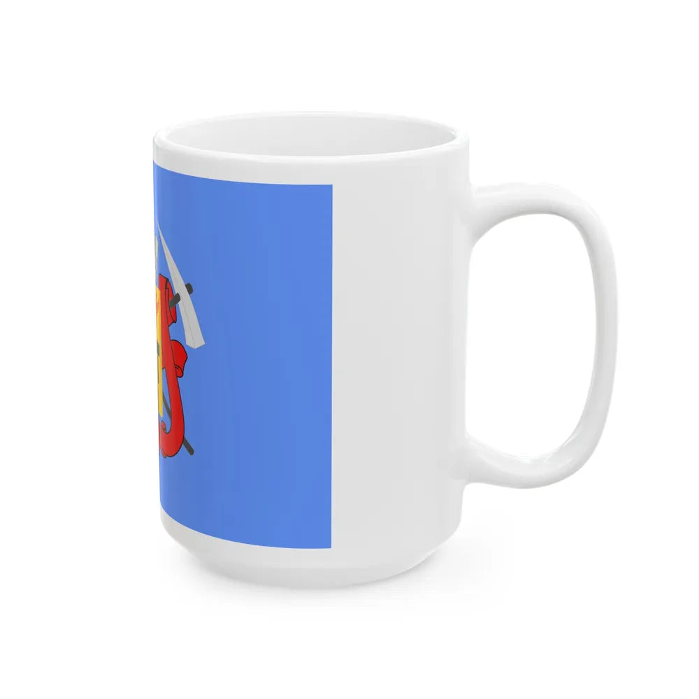 Flag of Luhansk Ukraine - White Coffee Mug-Go Mug Yourself