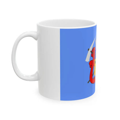 Flag of Luhansk Ukraine - White Coffee Mug-Go Mug Yourself