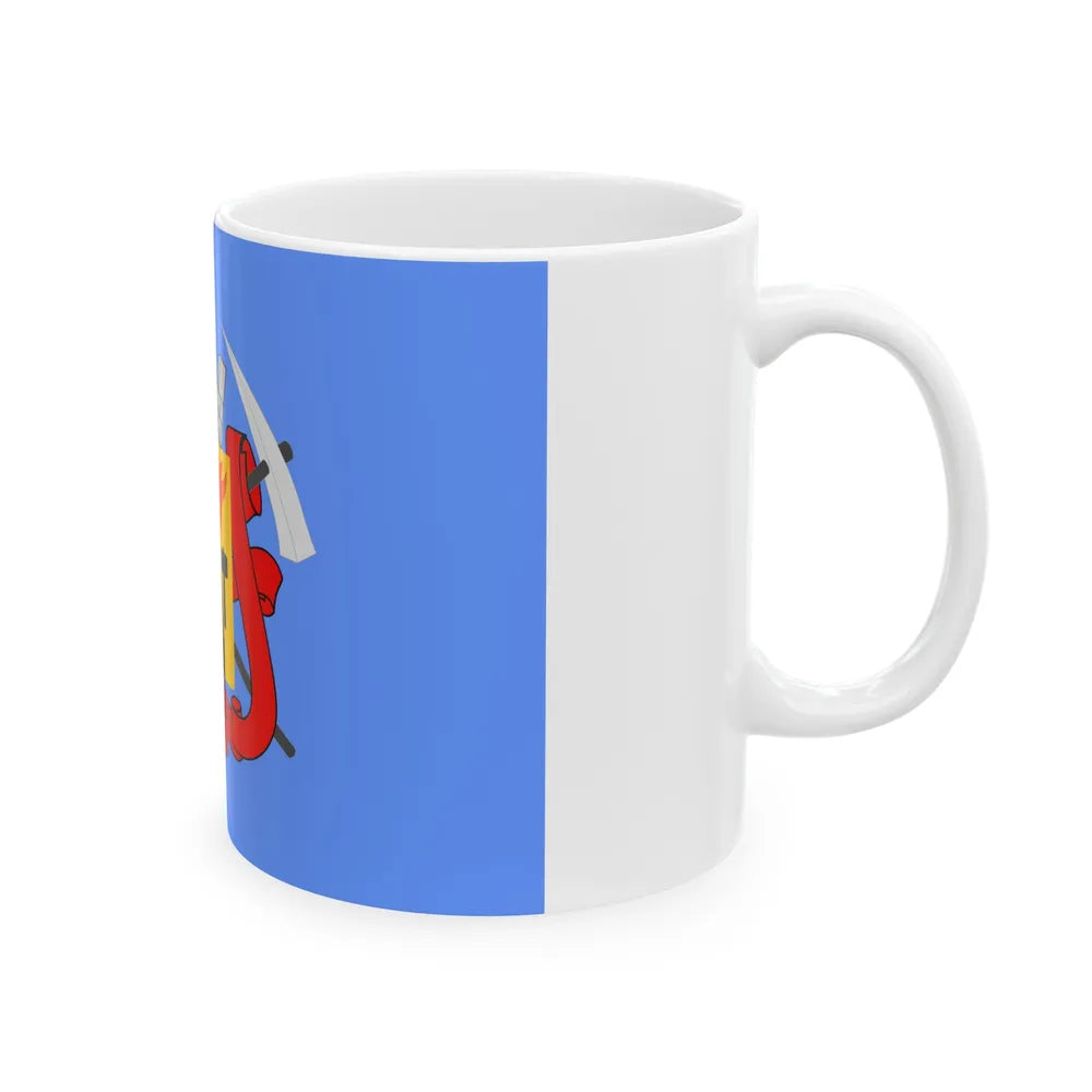 Flag of Luhansk Ukraine - White Coffee Mug-Go Mug Yourself