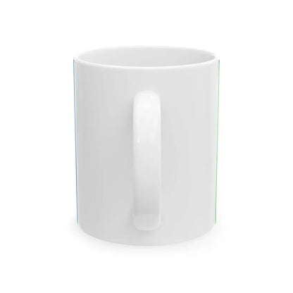 Flag of Luhyny raion (Ukraine) White Coffee Mug - Go Mug Yourself