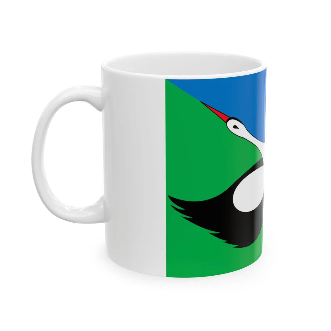 Flag of Luhyny raion (Ukraine) White Coffee Mug - Go Mug Yourself