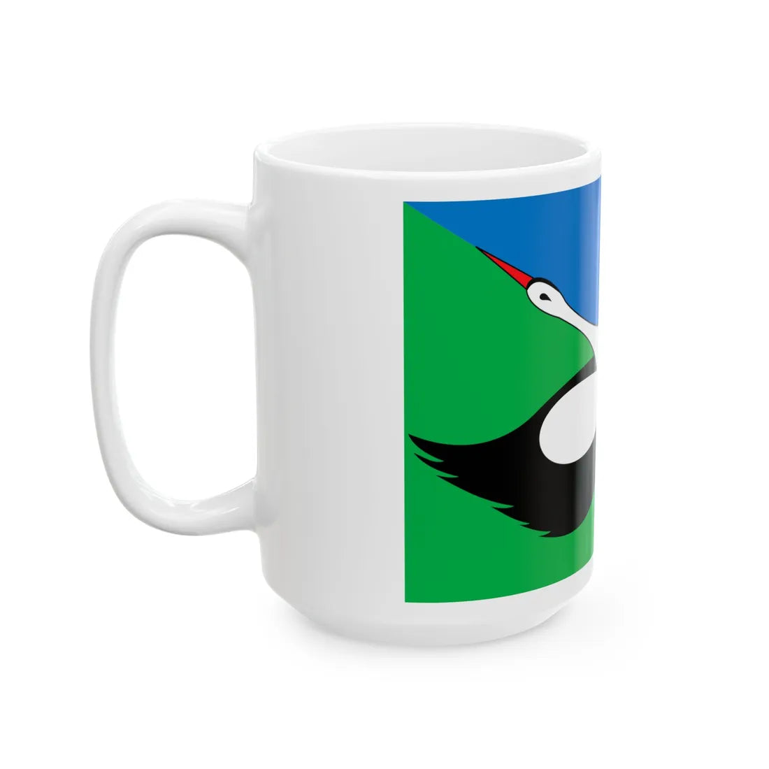 Flag of Luhyny raion (Ukraine) White Coffee Mug - Go Mug Yourself
