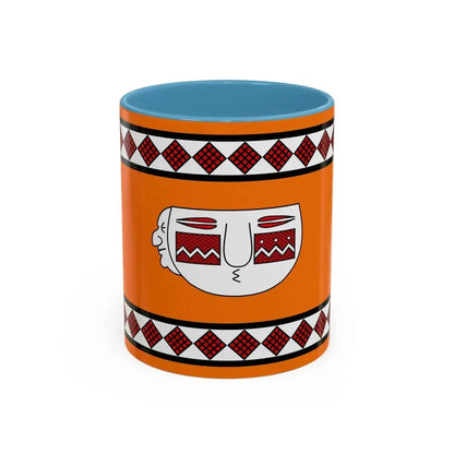 Flag of Lule people - Accent Coffee Mug 11oz Light Blue - Go Mug Yourself
