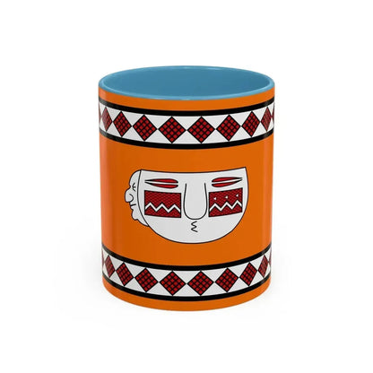 Flag of Lule people - Accent Coffee Mug 11oz Light Blue - Go Mug Yourself
