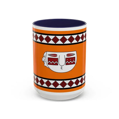 Flag of Lule people - Accent Coffee Mug 15oz Navy - Go Mug Yourself
