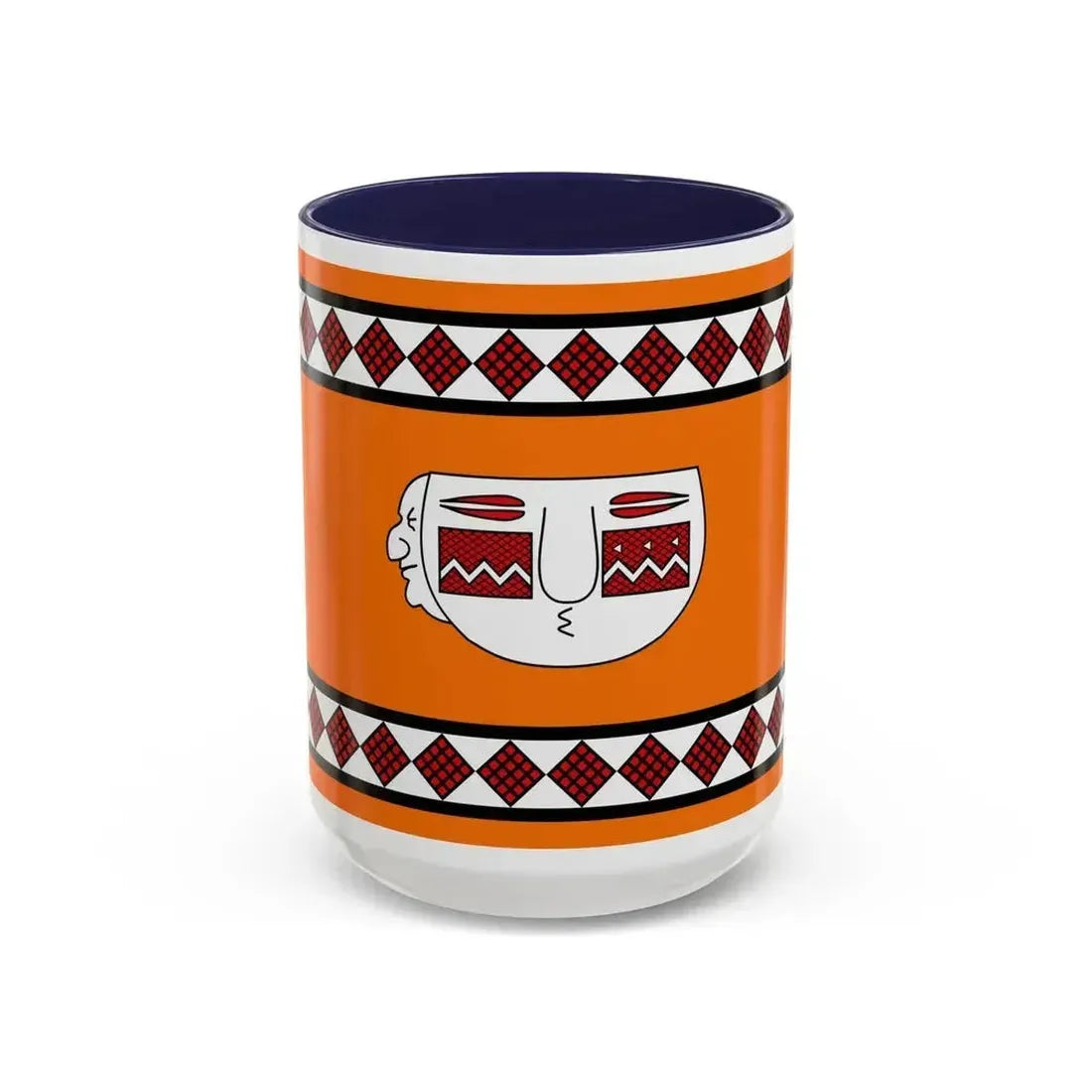 Flag of Lule people - Accent Coffee Mug 15oz Navy - Go Mug Yourself