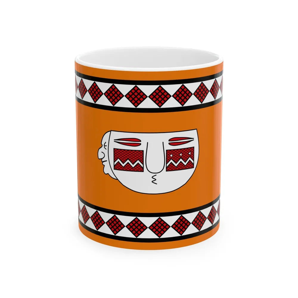 Flag of Lule people - White Coffee Mug-11oz-Go Mug Yourself