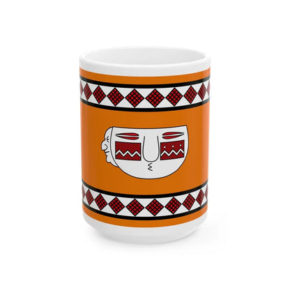 Flag of Lule people - White Coffee Mug-15oz-Go Mug Yourself