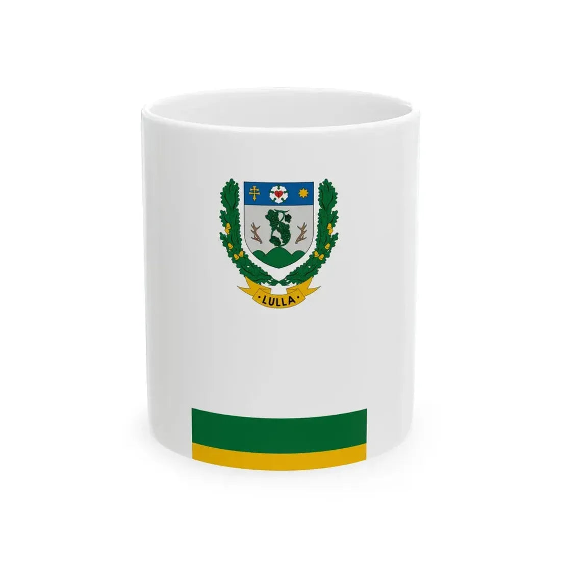 Flag of Lulla vertical (Hungary) White Coffee Mug 11oz - Go Mug Yourself