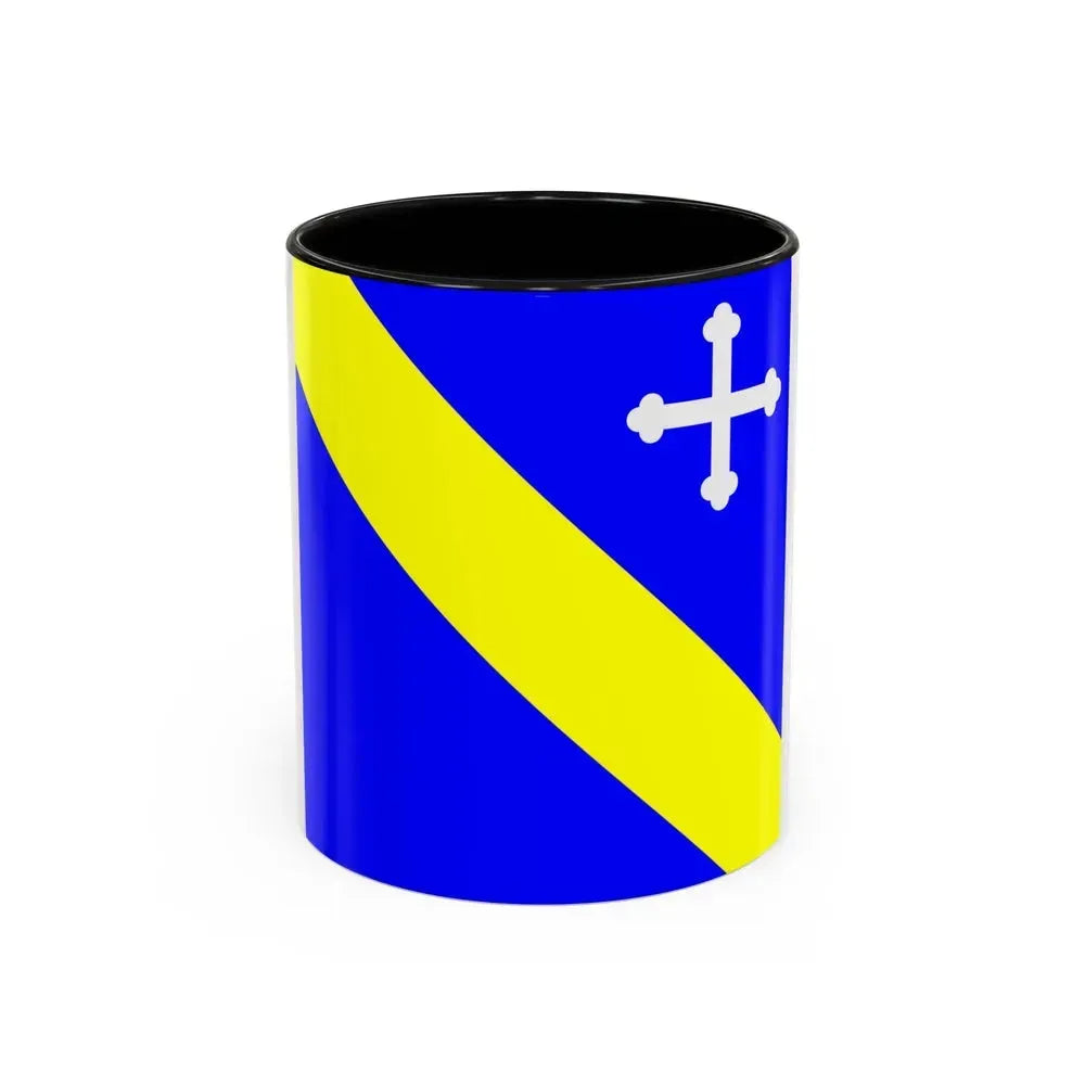 Flag of Lully Switzerland - Accent Coffee Mug 11oz Black - Go Mug Yourself