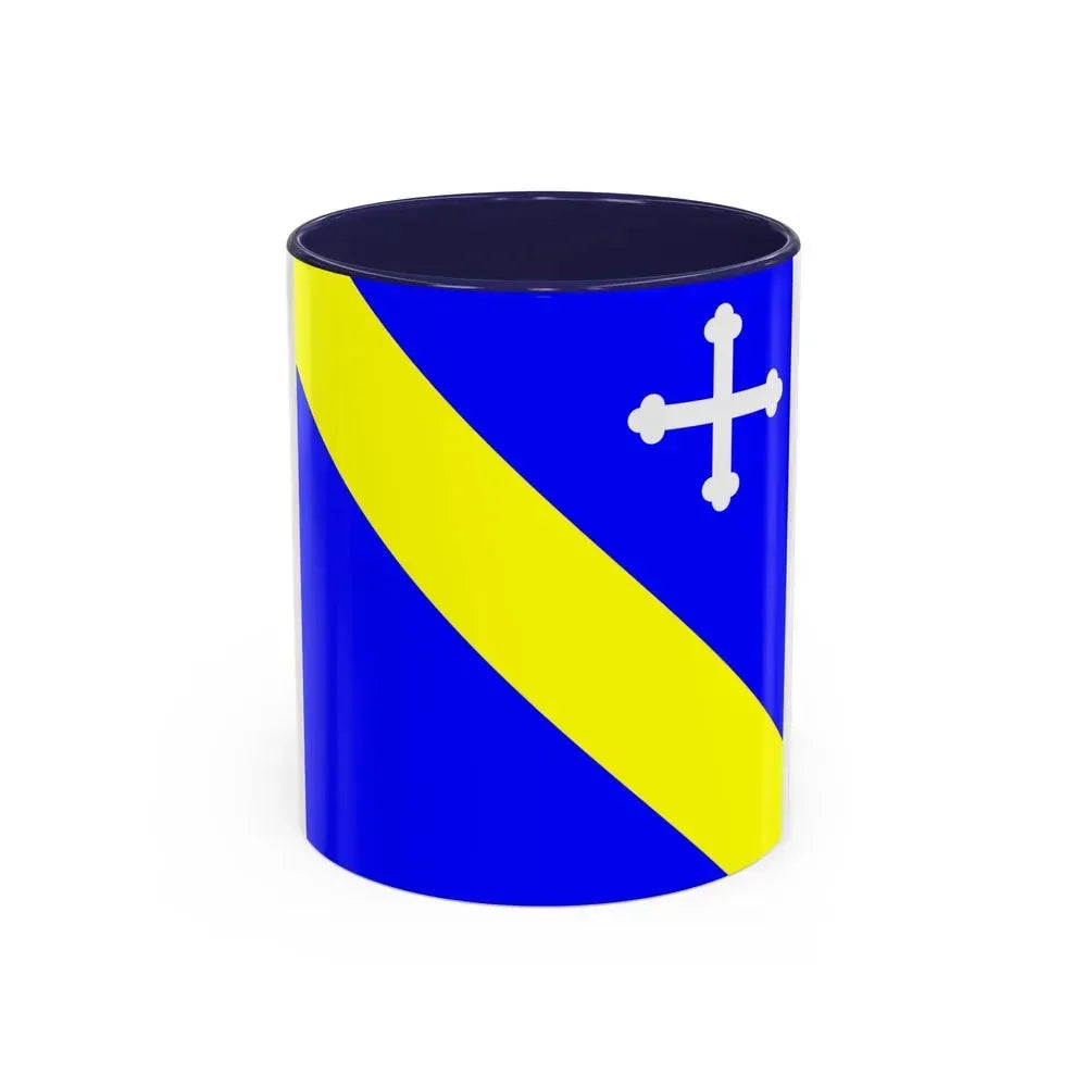 Flag of Lully Switzerland - Accent Coffee Mug 11oz Navy - Go Mug Yourself