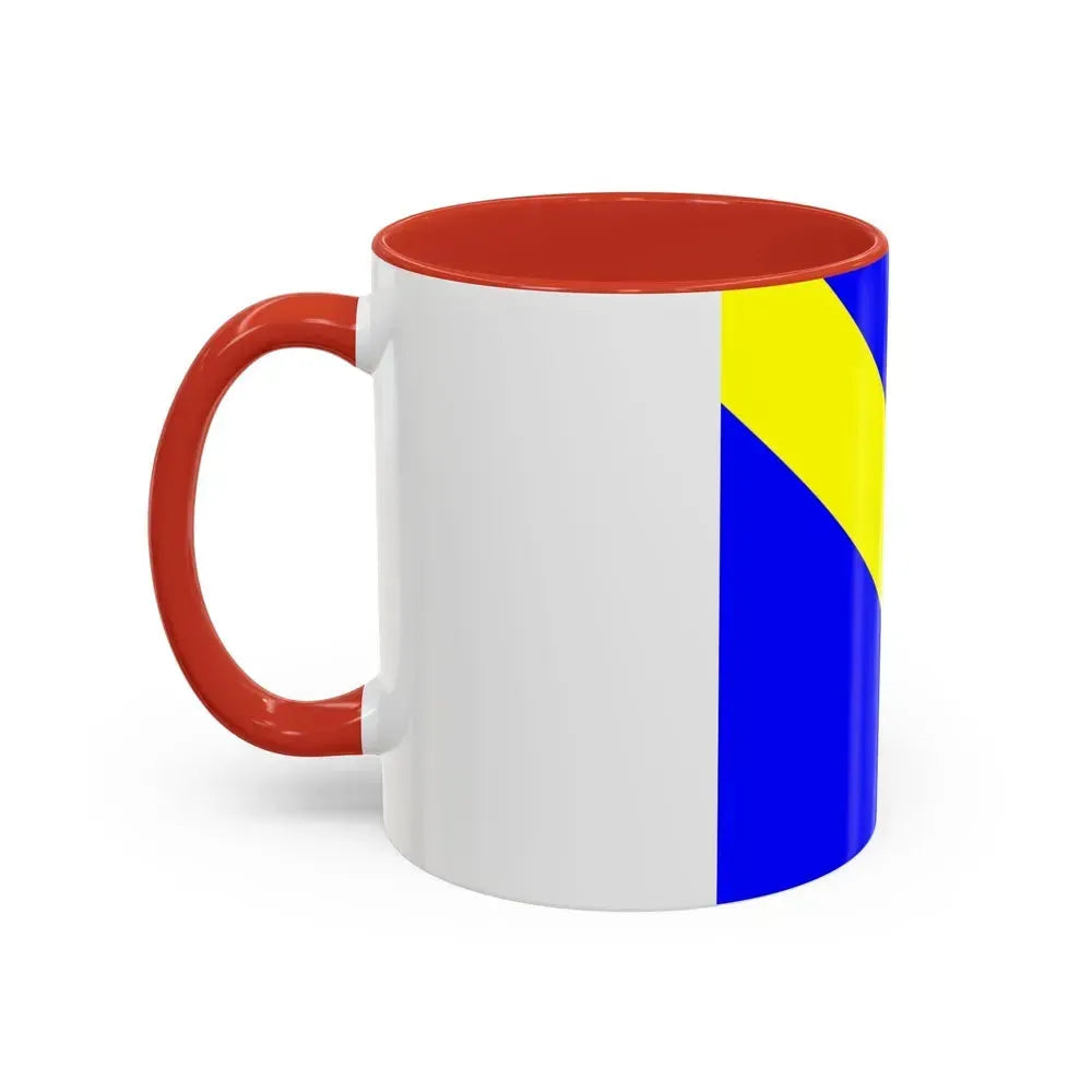 Flag of Lully Switzerland - Accent Coffee Mug - Go Mug Yourself