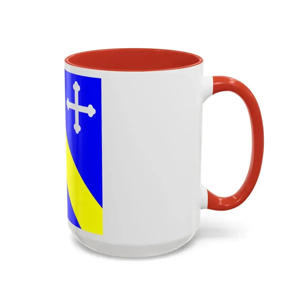 Flag of Lully Switzerland - Accent Coffee Mug - Go Mug Yourself