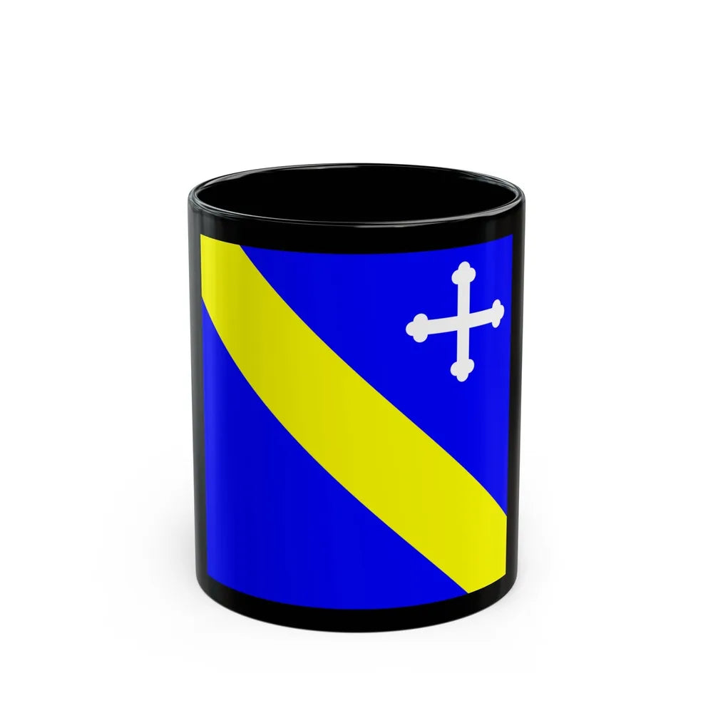 Flag of Lully Switzerland - Black Coffee Mug-11oz-Go Mug Yourself