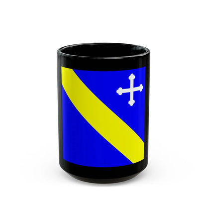 Flag of Lully Switzerland - Black Coffee Mug-15oz-Go Mug Yourself