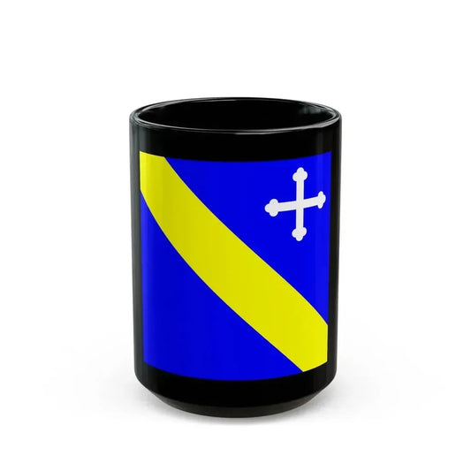Flag of Lully Switzerland - Black Coffee Mug 15oz - Go Mug Yourself