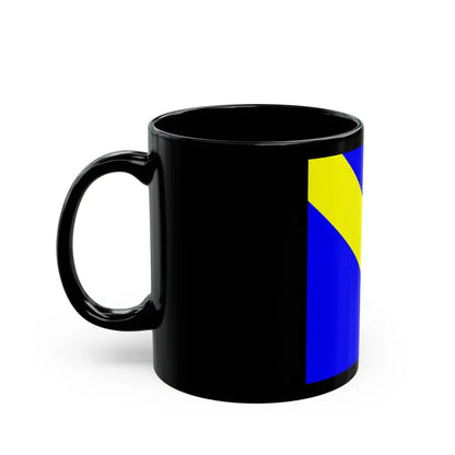 Flag of Lully Switzerland - Black Coffee Mug-Go Mug Yourself