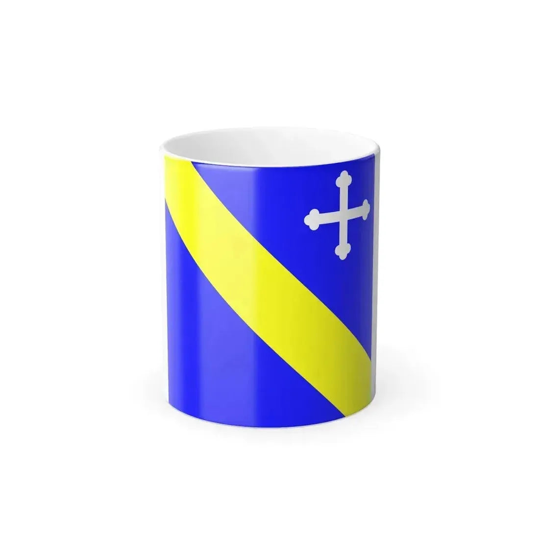 Flag of Lully Switzerland - Color Changing Coffee Mug 11oz - Go Mug Yourself
