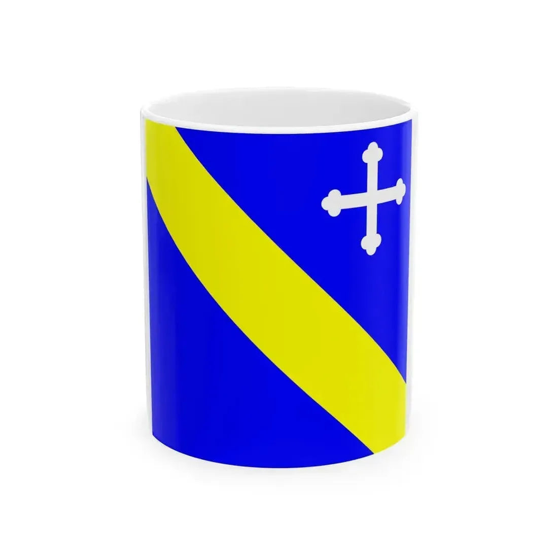 Flag of Lully Switzerland - White Coffee Mug 11oz - Go Mug Yourself