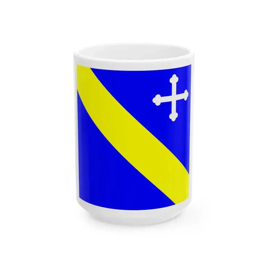 Flag of Lully Switzerland - White Coffee Mug 15oz - Go Mug Yourself