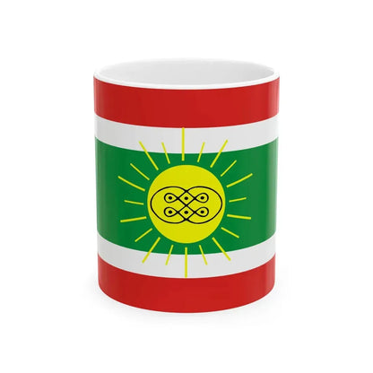 Flag of Lunda Tchokwe (Angola) White Coffee Mug 11oz - Go Mug Yourself
