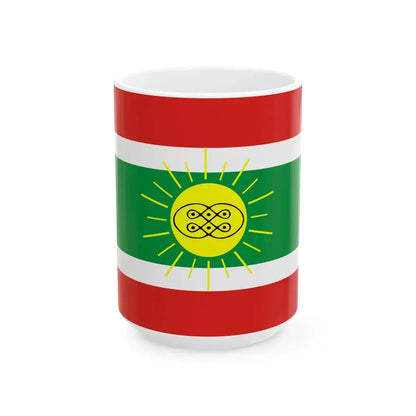 Flag of Lunda Tchokwe (Angola) White Coffee Mug 15oz - Go Mug Yourself