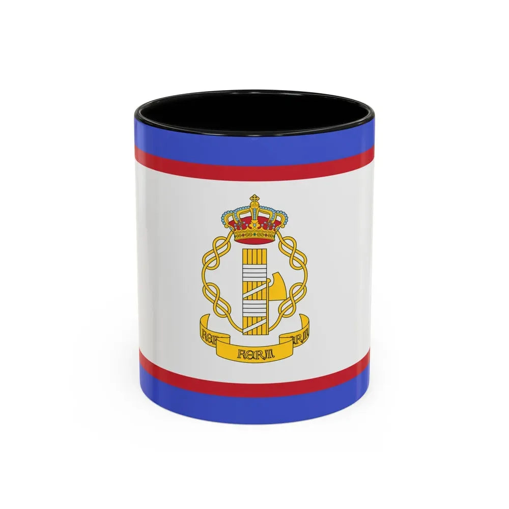 Flag of luogotenente generale in Albania of the Kingdom of Italy - Accent Coffee Mug 11oz Black - Go Mug Yourself