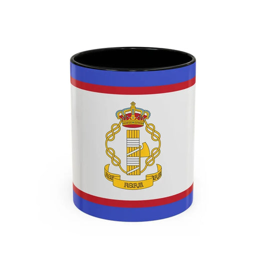 Flag of luogotenente generale in Albania of the Kingdom of Italy - Accent Coffee Mug 11oz Black - Go Mug Yourself