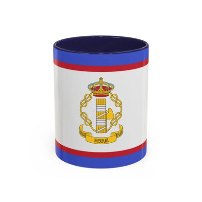 Flag of luogotenente generale in Albania of the Kingdom of Italy - Accent Coffee Mug 11oz Navy - Go Mug Yourself