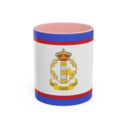 Flag of luogotenente generale in Albania of the Kingdom of Italy - Accent Coffee Mug 11oz Pink - Go Mug Yourself