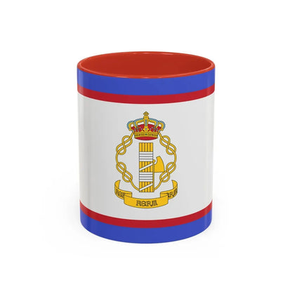 Flag of luogotenente generale in Albania of the Kingdom of Italy - Accent Coffee Mug 11oz Red - Go Mug Yourself