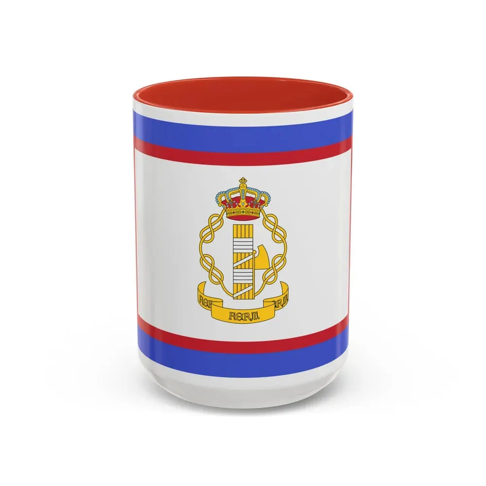 Flag of luogotenente generale in Albania of the Kingdom of Italy - Accent Coffee Mug 15oz Red - Go Mug Yourself