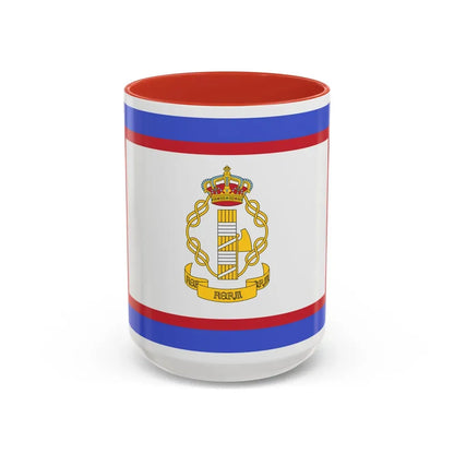 Flag of luogotenente generale in Albania of the Kingdom of Italy - Accent Coffee Mug 15oz Red - Go Mug Yourself
