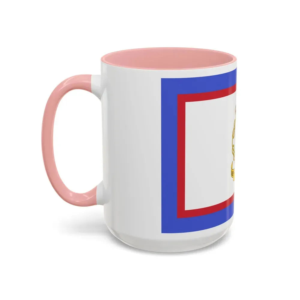Flag of luogotenente generale in Albania of the Kingdom of Italy - Accent Coffee Mug - Go Mug Yourself