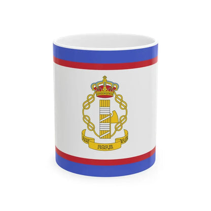 Flag of luogotenente generale in Albania of the Kingdom of Italy (Albania) White Coffee Mug 11oz - Go Mug Yourself