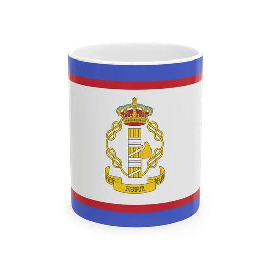 Flag of luogotenente generale in Albania of the Kingdom of Italy (Albania) White Coffee Mug 11oz - Go Mug Yourself