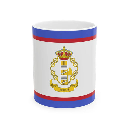 Flag of luogotenente generale in Albania of the Kingdom of Italy (Albania) White Coffee Mug 11oz - Go Mug Yourself