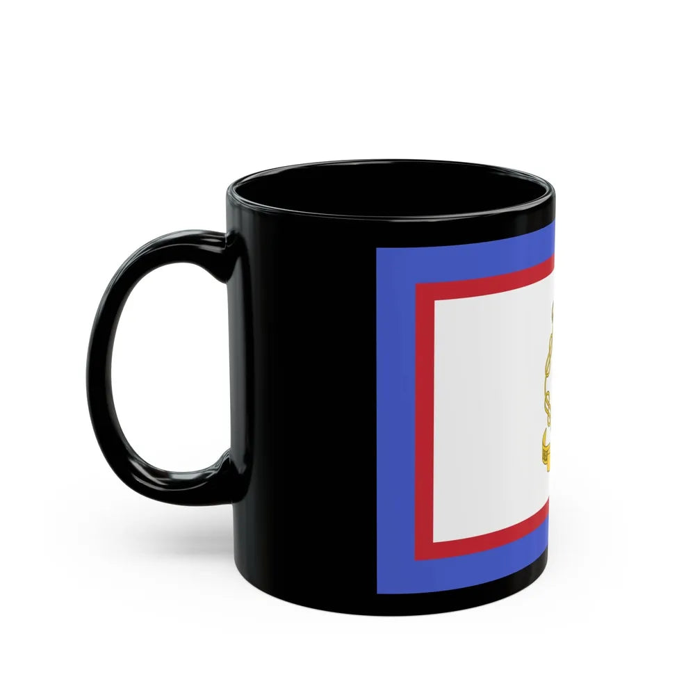 Flag of luogotenente generale in Albania of the Kingdom of Italy - Black Coffee Mug-Go Mug Yourself