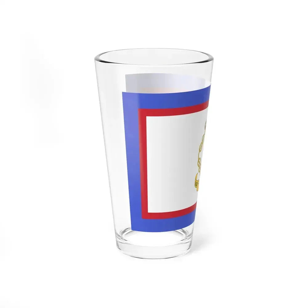 Flag of luogotenente generale in Albania of the Kingdom of Italy - Pint Glass 16oz - Go Mug Yourself