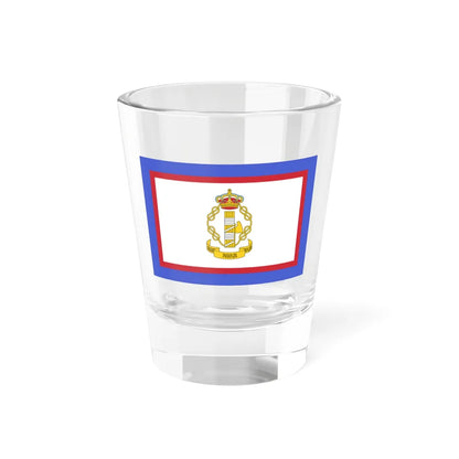 Flag of luogotenente generale in Albania of the Kingdom of Italy - Shot Glass 1.5oz 1.5oz - Go Mug Yourself