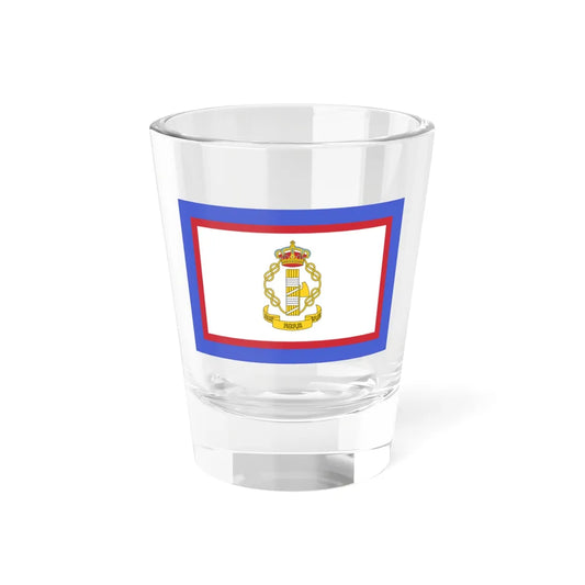 Flag of luogotenente generale in Albania of the Kingdom of Italy - Shot Glass 1.5oz 1.5oz - Go Mug Yourself