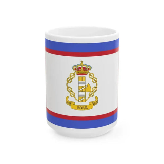Flag of luogotenente generale in Albania of the Kingdom of Italy - White Coffee Mug 15oz - Go Mug Yourself