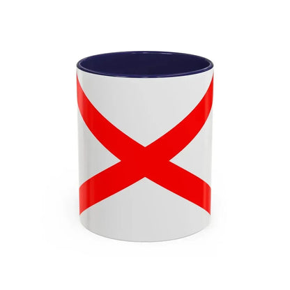 Flag of Luqa Malta - Accent Coffee Mug 11oz Navy - Go Mug Yourself