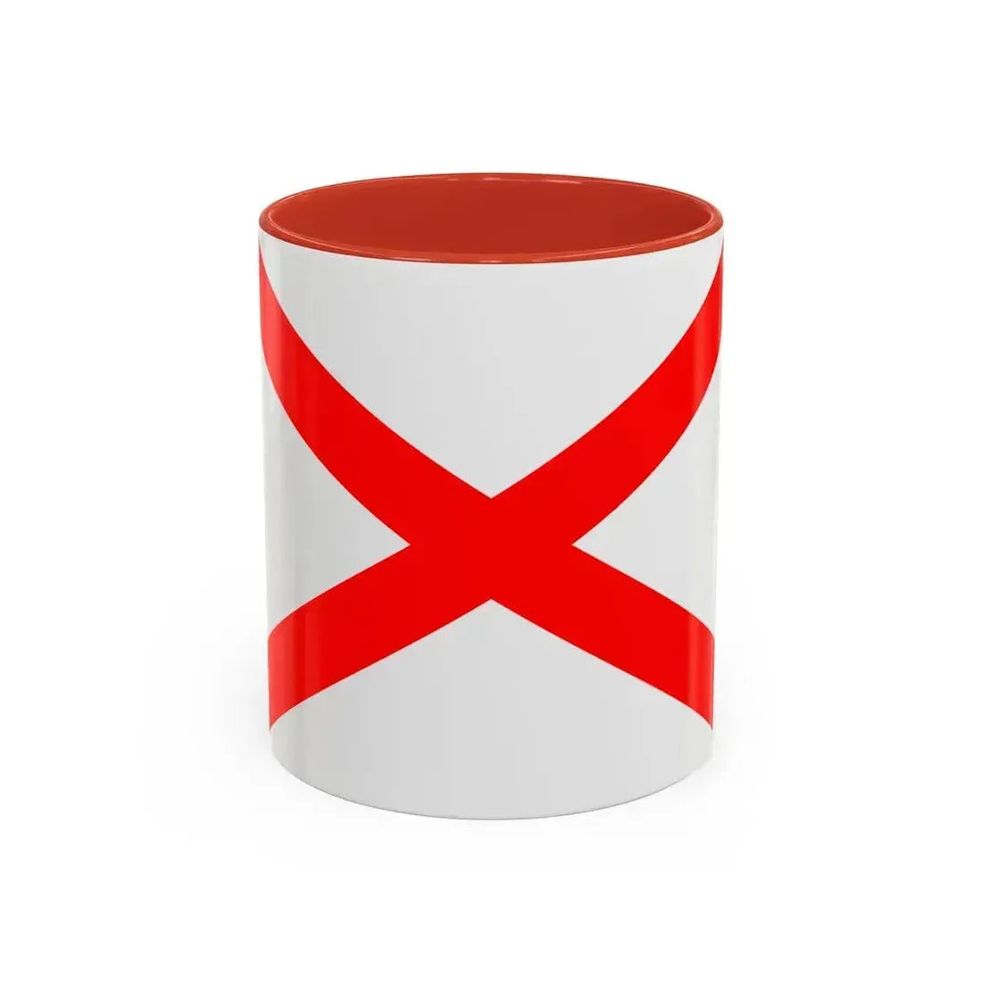 Flag of Luqa Malta - Accent Coffee Mug 11oz Red - Go Mug Yourself