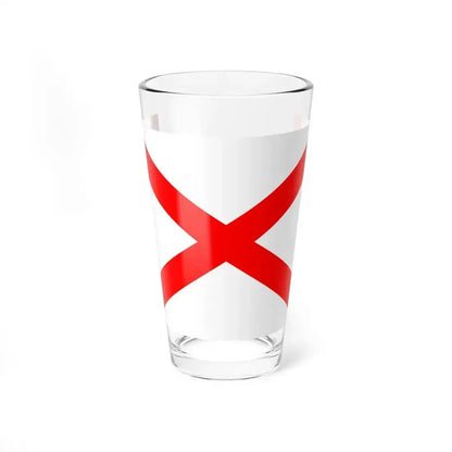 Flag of Luqa Malta - Pint Glass 16oz 16oz - Go Mug Yourself
