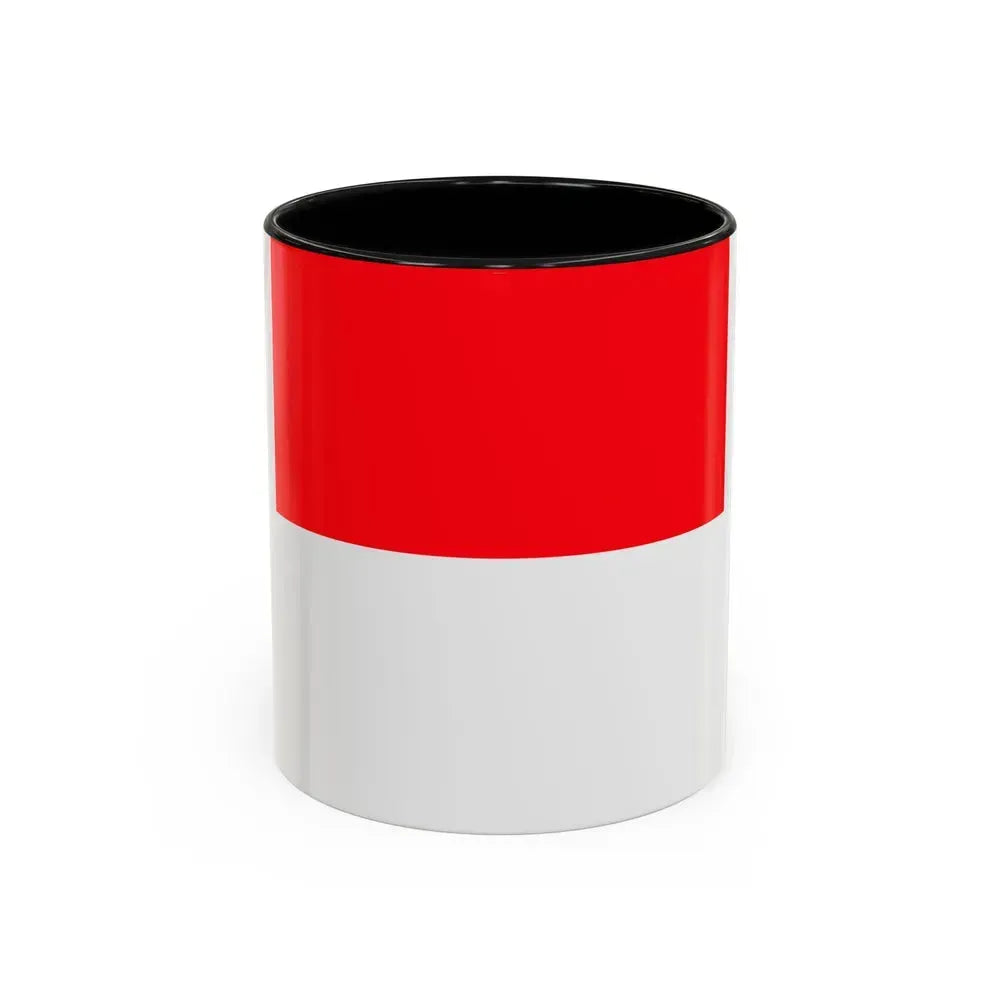 Flag of Lutry Switzerland - Accent Coffee Mug 11oz Black - Go Mug Yourself