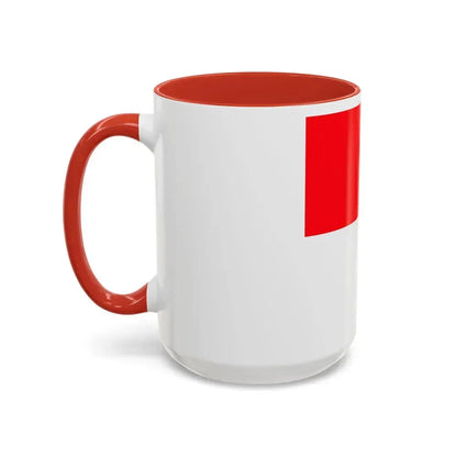Flag of Lutry Switzerland - Accent Coffee Mug - Go Mug Yourself