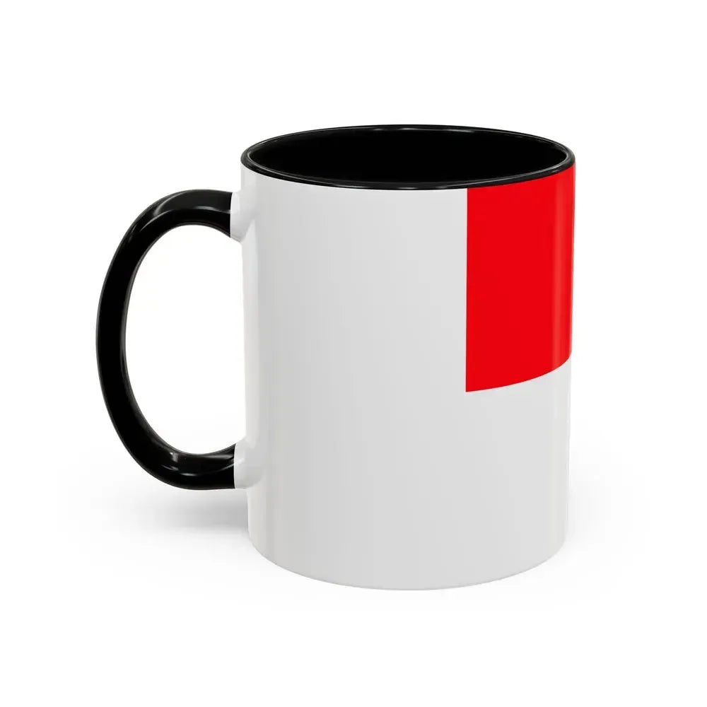Flag of Lutry Switzerland - Accent Coffee Mug - Go Mug Yourself